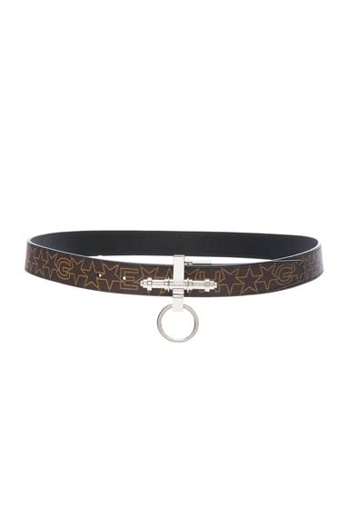 Givenchy Obsedia Belt in Brown & Beige 